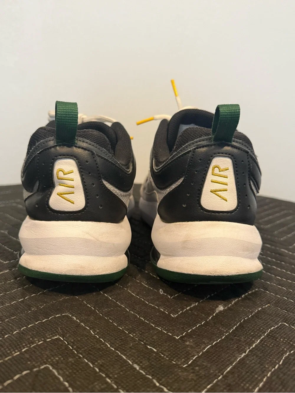 Nike AP Air Max Running Shoes white, black and gorge green colorway. Size 11.5
